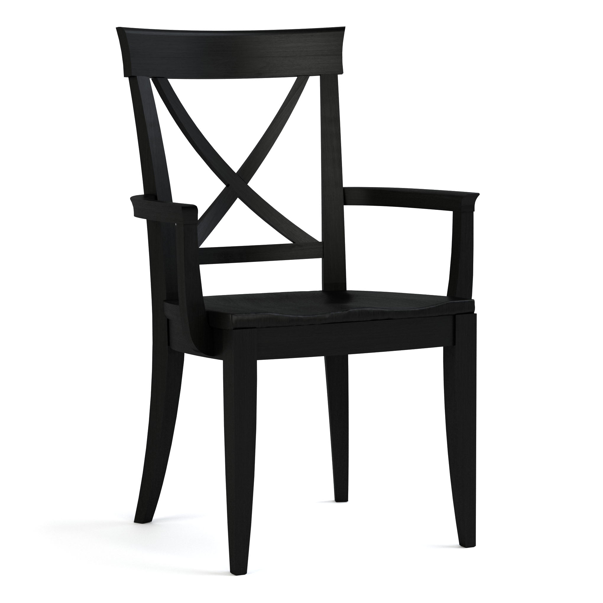 Revere Solid Wood Arm Chair - Modern Dining Room & Living Room Accent Chair for Home & Office Use