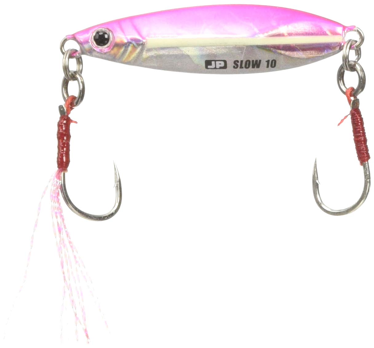 Majorcraft JPSLOW-60018GLOWPINK Slow Jig Fishing Lure 60g - Perfect for Deep Sea Fishing and Saltwater Angling