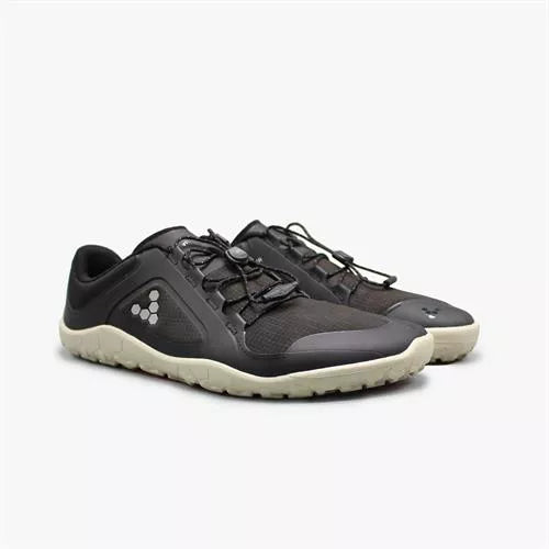 Vivobarefoot Women's Primus Trail II All Weather FG Trail Running Shoes - Charcoal | Barefoot Minimalist Hiking & Outdoor Adventure Footwear