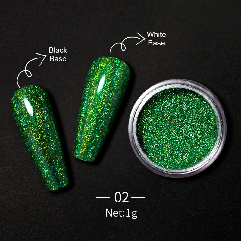 Iridescent Glitter Powder for DIY Crafts - Shimmering Cosmetic Glitter for Nails, Makeup, Resin Art, Slime & Body Art - Premium Fine Sparkle Dust for Creative Projects