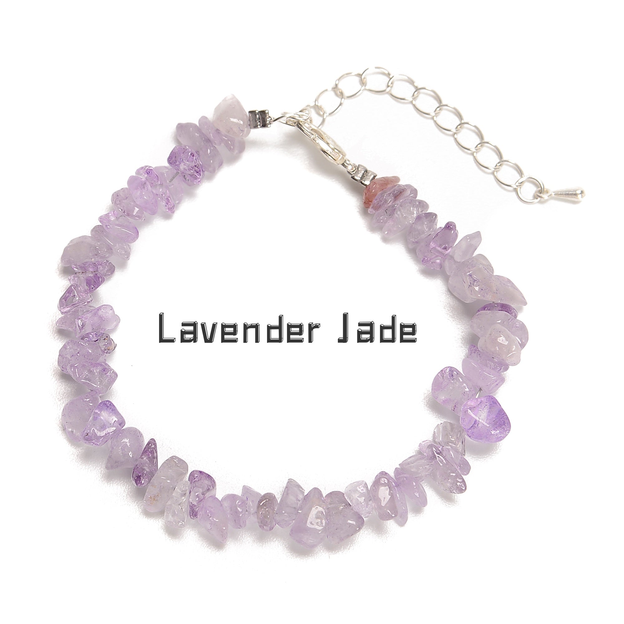 03 Mixed Gemstone Chips Bracelet - Silver Plated Clasp, 5-8mm Beads, 7