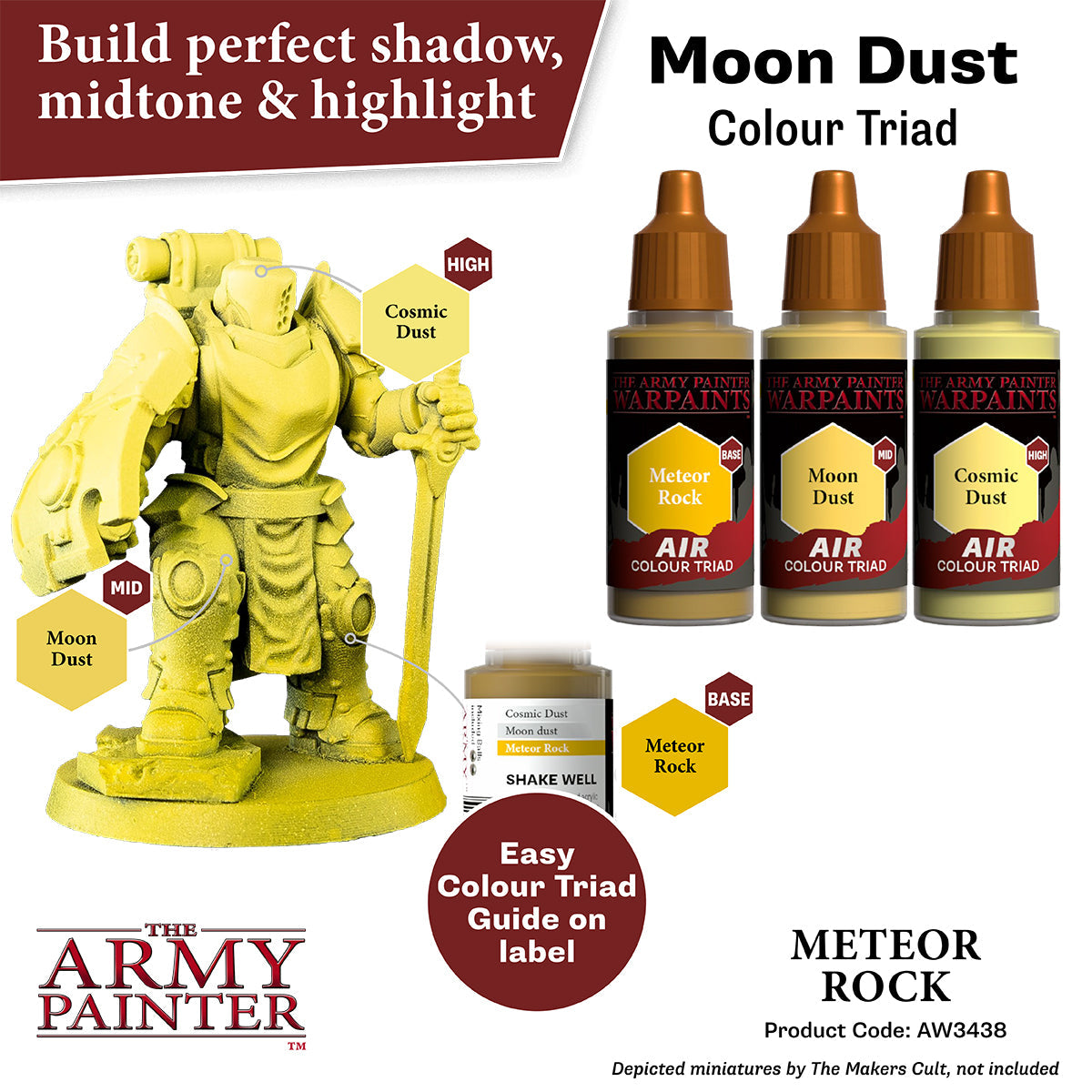 Meteor Rock Warpaints Air - Premium Face Paint for Cosplay, Halloween & Body Art - Safe & Vibrant Colors for Professional Makeup & Costume Design