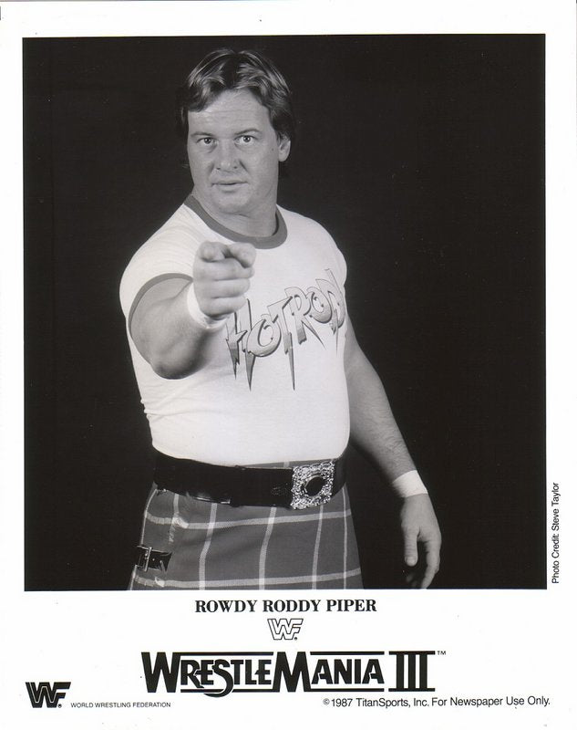 1987 Rowdy Roddy Piper WM3 Wrestling Action Figure - Vintage Collectible for WWE Fans & Memorabilia Enthusiasts | Perfect for Display, Gifts & Nostalgic Collections
