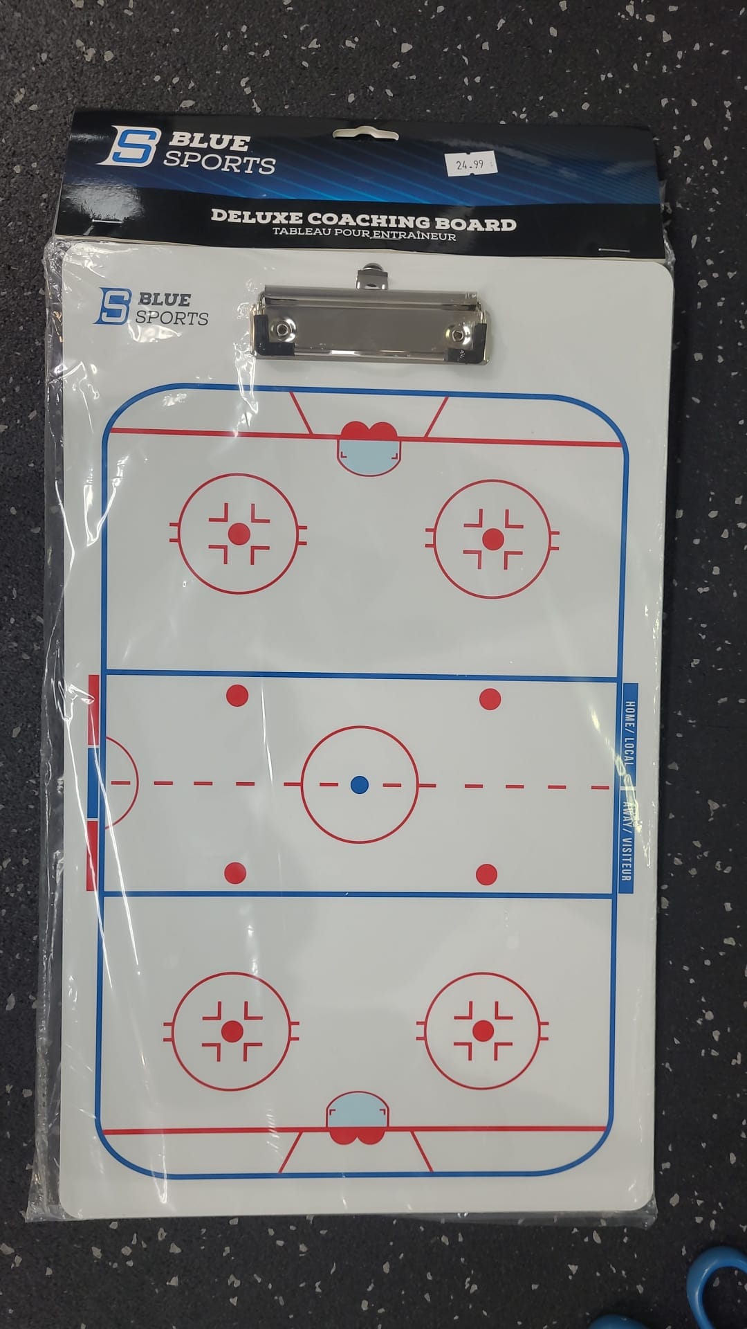 BLUE SPORTS DELUXE COACHING BOARD - Premium Dry Erase Whiteboard for Football, Basketball & Soccer Strategies - Perfect for Coaches, Teams & Sports Training Sessions