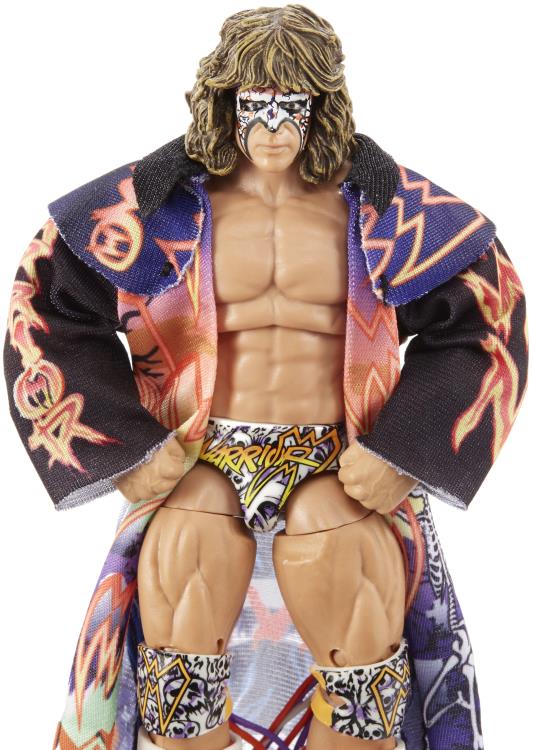 WWE Ultimate Edition Greatest Hits Ultimate Warrior Action Figure - Collectible Wrestling Toy for Fans & Display