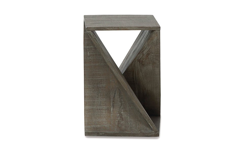 Modern Zonker Gray Accent Table - Stylish Side Table for Living Room, Bedroom & Office - Compact End Table with Durable Finish for Home Decor