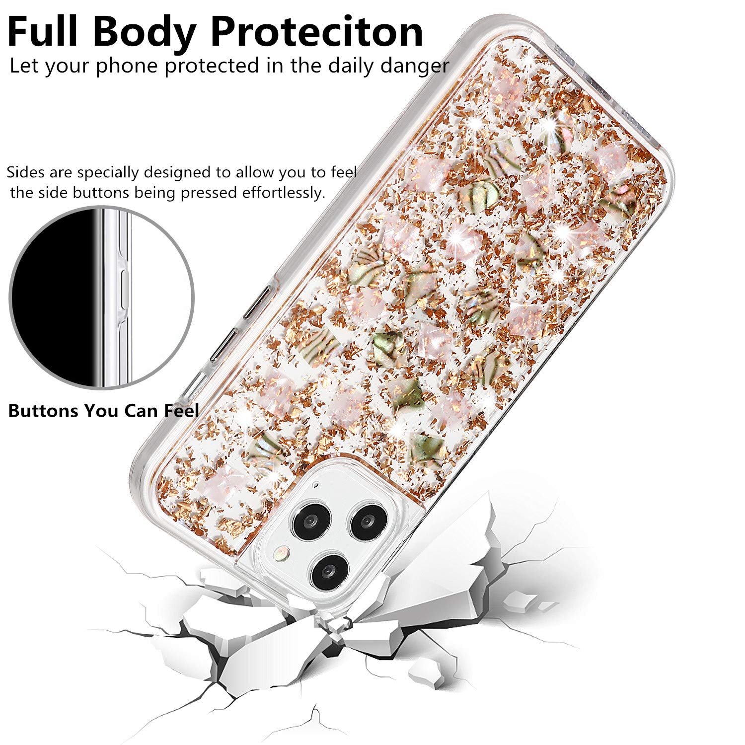 Luxury Glitter Sparkle Hard Phone Case for iPhone 12 Pro Max 6.7