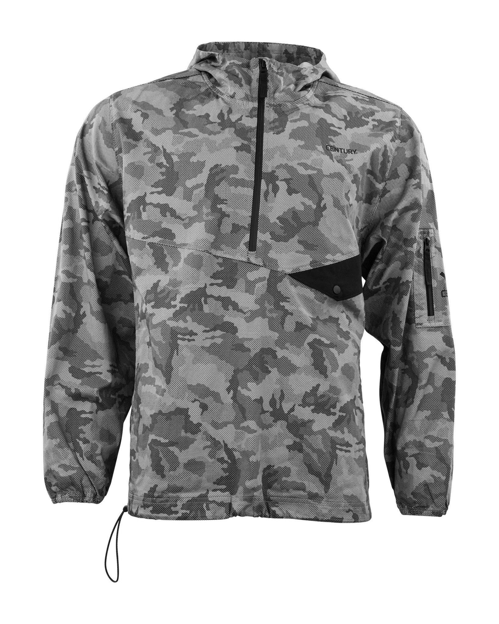 Century Men's Half Zip Hooded Pullover Sweatshirt - Lightweight Fleece Jacket for Running, Hiking & Casual Wear | Comfortable & Stylish Outdoor Activewear