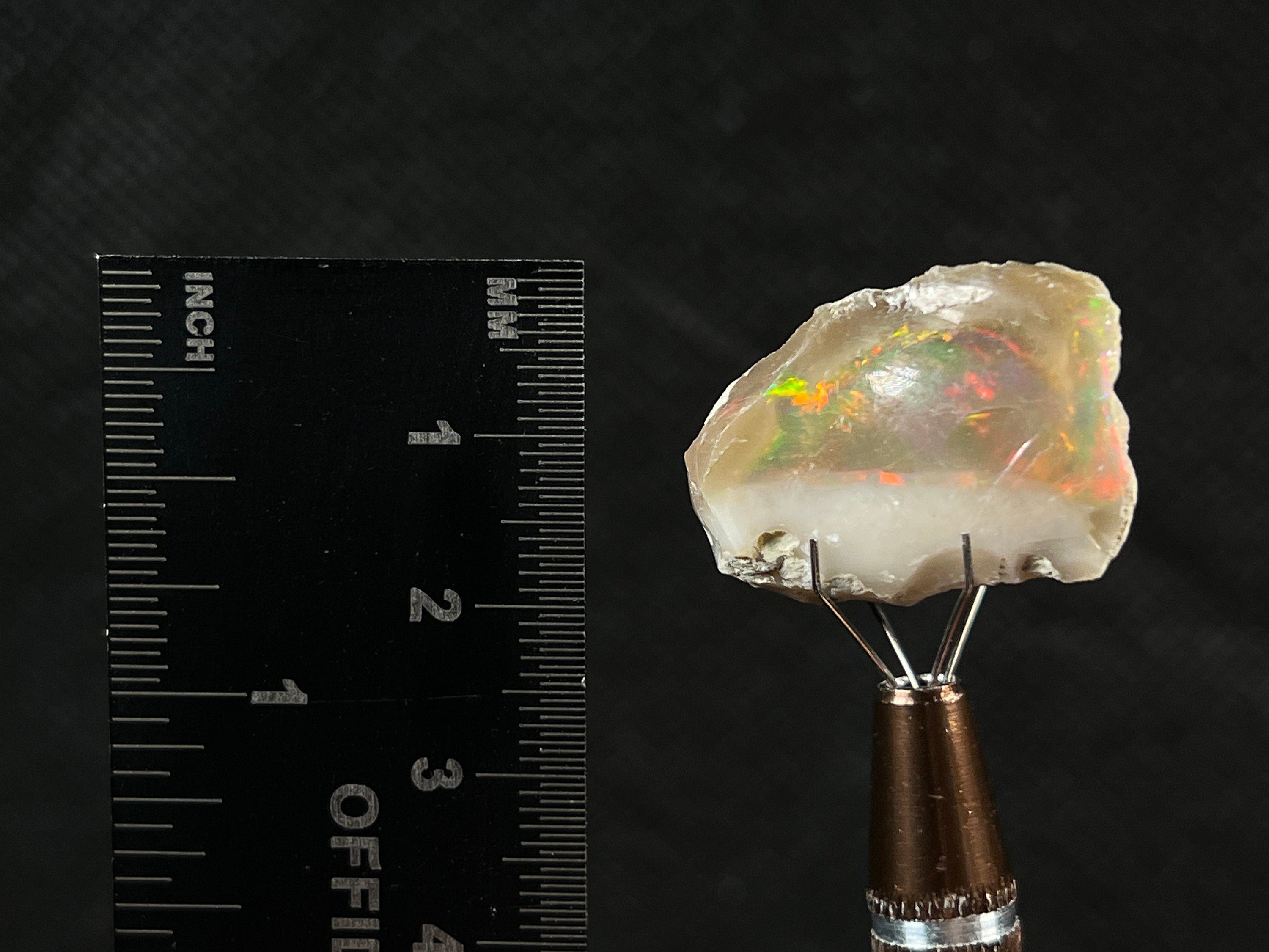 Premium 4A XL Welo Opal Raw Crystal - Natural Cutting Grade Opal for Jewelry Making, October Birthstone, Gemstone Collection (50049) - Perfect for Rings, Necklaces & Healing Crystals