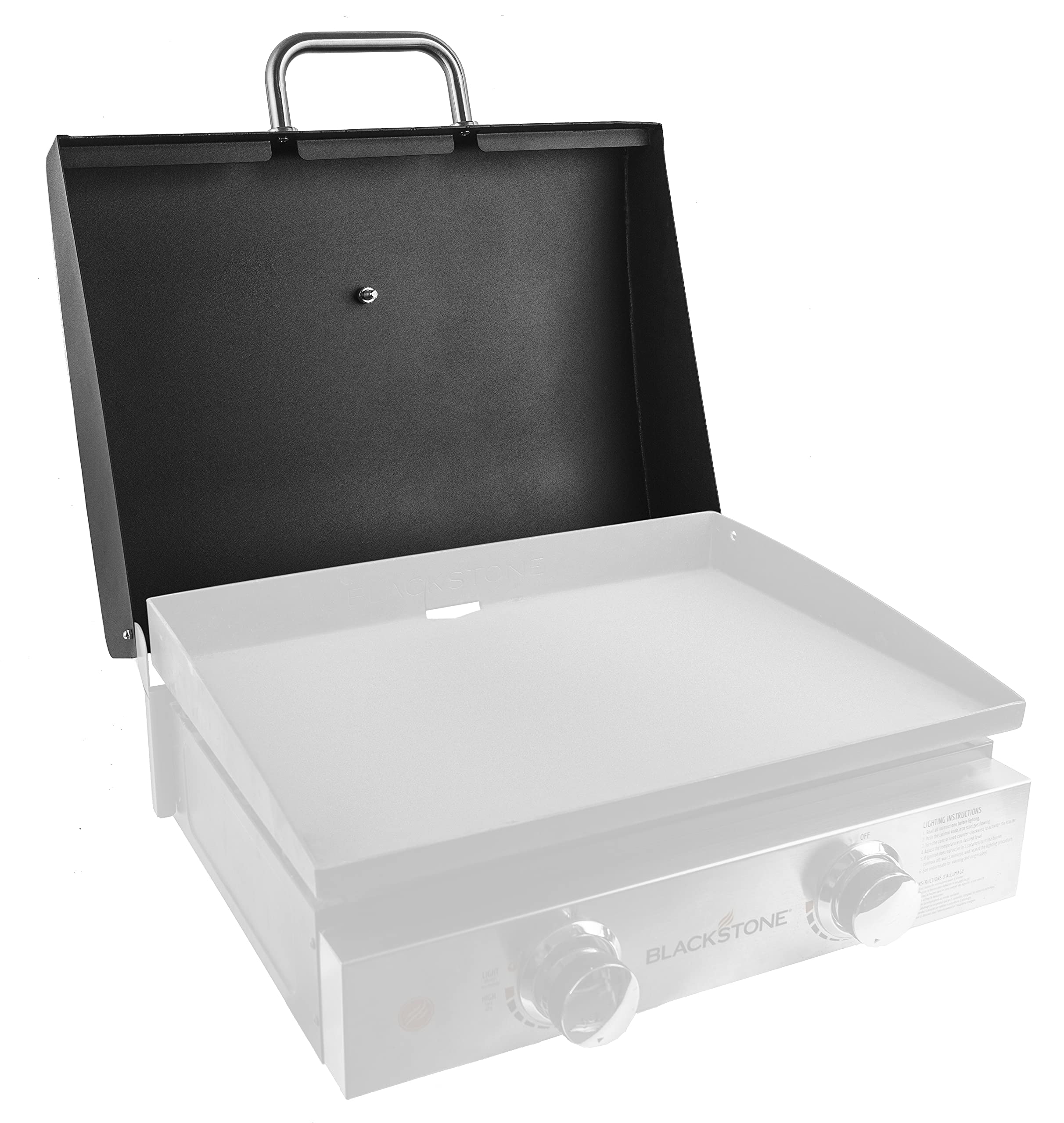 Blackstone 22 Inch Table Top Griddle Hard Cover Hood with Temperature Gauge - 5011 Griddle Hood for 22