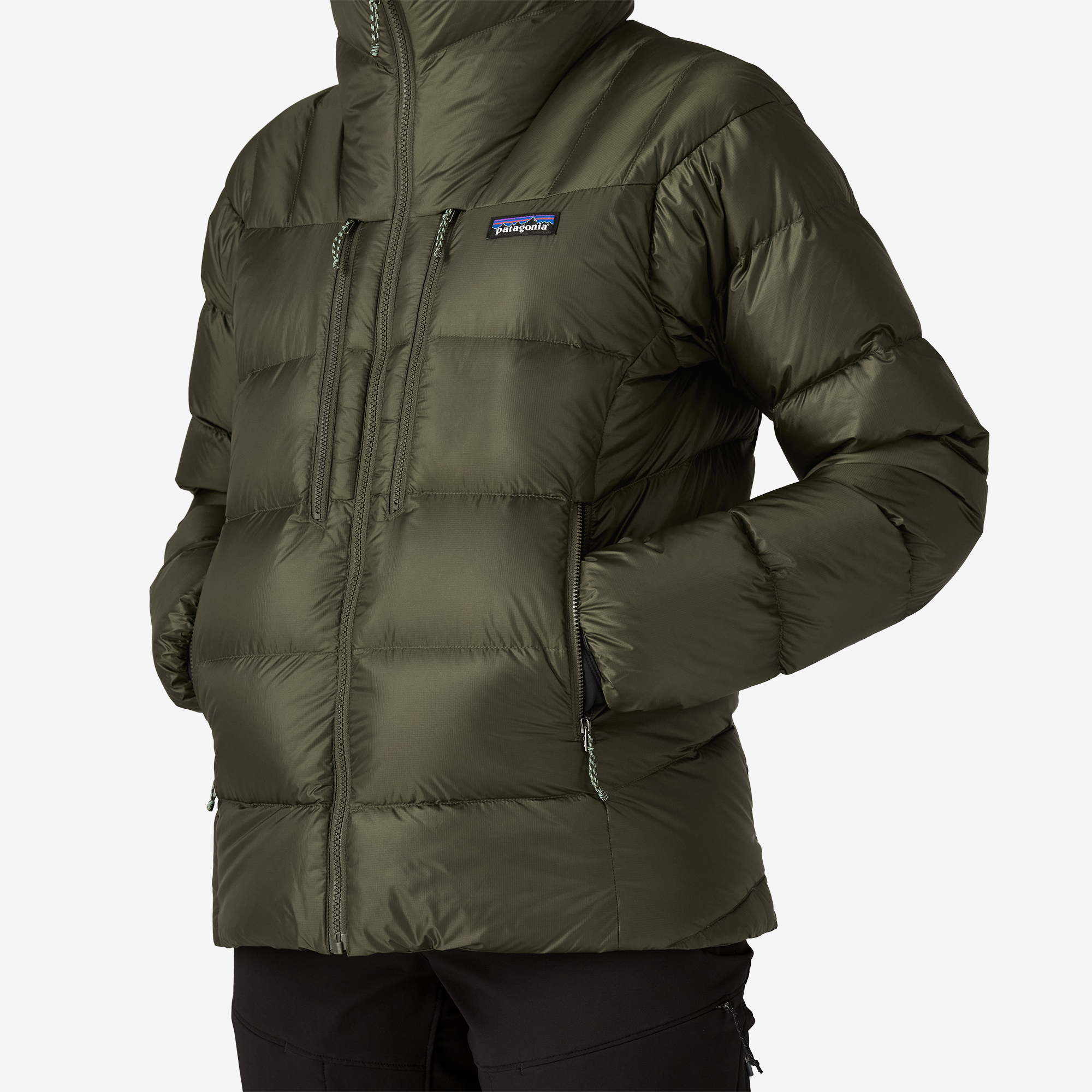 Women's Fitz Roy Down Hoody - Lightweight Warm Winter Jacket for Outdoor Hiking & Camping - Waterproof Windproof Puffer Coat for Cold Weather Adventures