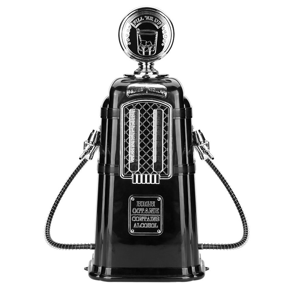 1000cc Double Guns Liquor Pump for Bar, Gas Station & Home Use - Black
