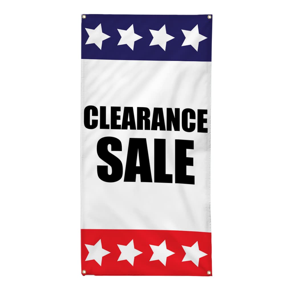 Premium Vertical Vinyl Banner - Weatherproof Outdoor Business Sign (96x48 Inches) with 8 Grommets - Multiple Sizes Available - Perfect for Store Promotions, Yard Sales & Industrial Signage