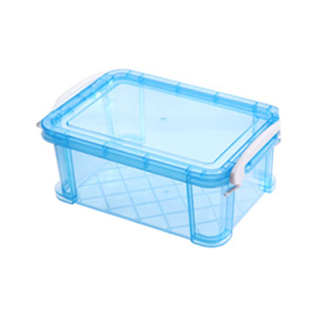 Sturdy Plastic Storage Box with Handle for Adults - Perfect for Organizing Toys, Clothes, and Home Office Supplies