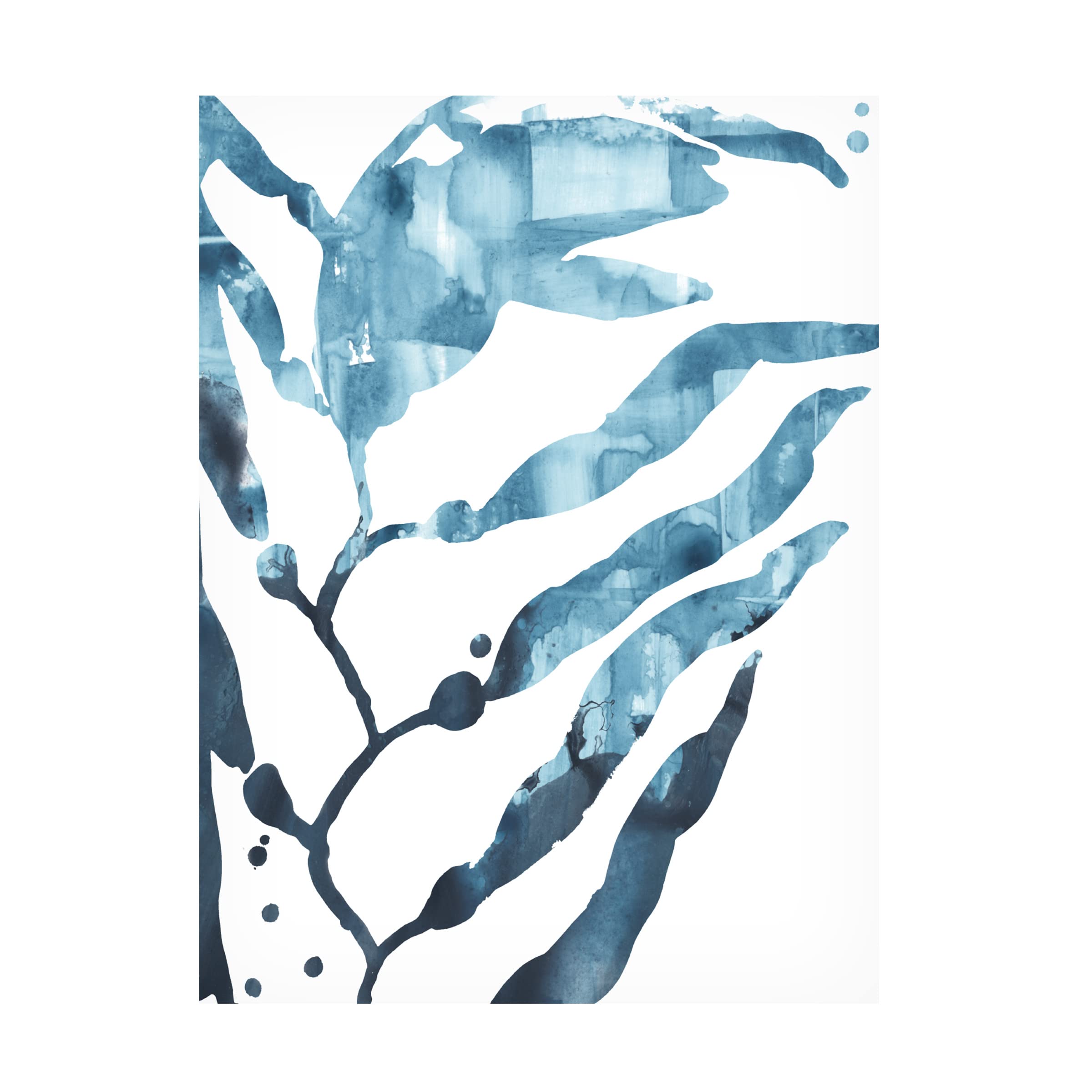 Trademark Fine Art 'Inkwash Kelp I' Canvas Wall Art by June Erica Vess - Modern Ocean Inspired Painting for Living Room, Bedroom & Office Decor