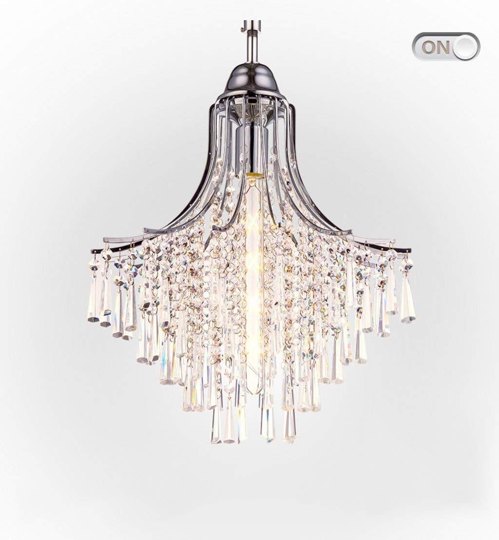 Crystal Chandelier Ceiling Pendant Light - K9 Raindrop Lighting Fixture for Living Room, Bedroom & Restaurant | Modern Hanging Lamp with/without Light Source | Elegant Home & Commercial Decor