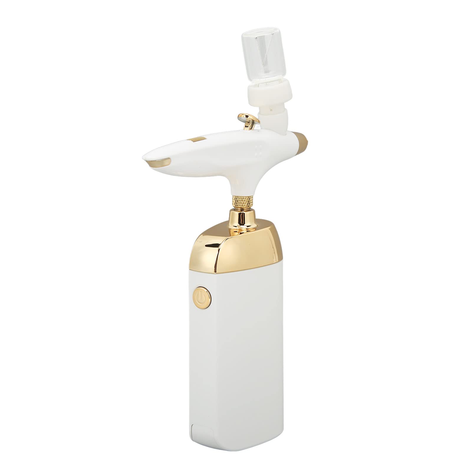 Portable Rechargeable Makeup Airbrush - Non-Slip Design with Better Heat Dissipation & Deep Hydration for Oxygen Facial | 2 Adjustable Levels for Women & Tattoo Artists | Perfect for Home Spa, Salon Treatments & Professional Makeup Application (White)