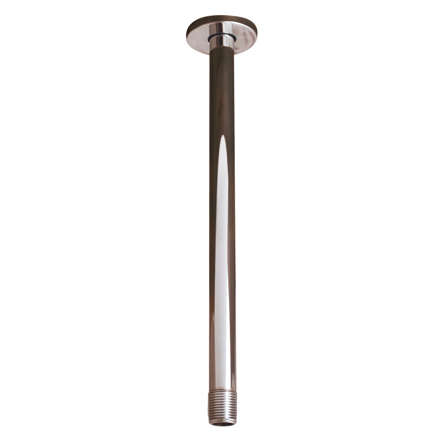 DAX 12-Inch Round Shower Arm - Solid Brass Ceiling Mount with Chrome Finish (D F18 12 CR) - Perfect for Modern Bathroom Renovations & Spa-Like Shower Experiences