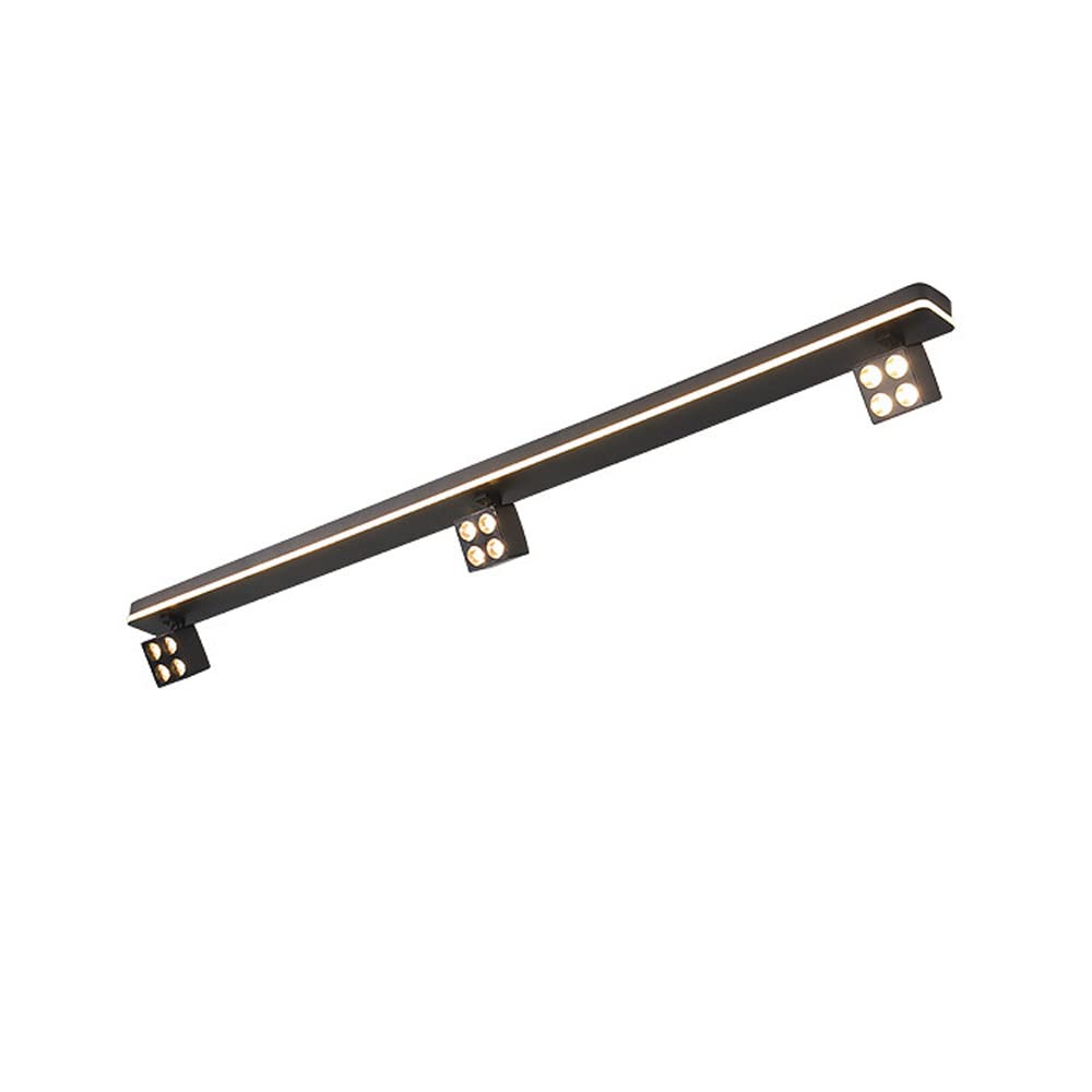 3-Way Fixed Track Light LED Ceiling Spotlight - Adjustable Surface Mounted Accent Lighting for Indoor Use - Directional Swivel Spotlights for Ceiling/Wall - Perfect for Kitchen, Corridor, Gallery & Retail Display Lighting