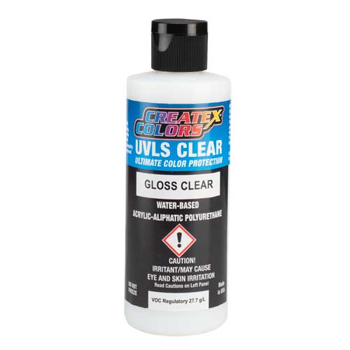 Createx UVLS Gloss Clear Varnish - High Gloss Protective Finish for Wood, Metal & Plastic - Perfect for DIY Projects, Furniture Restoration & Automotive Detailing