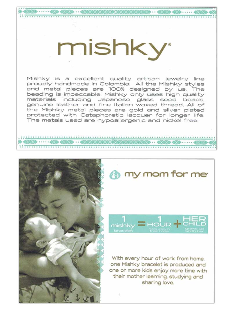 Mishky L4122 Women's Large Hand Woven Beaded Bracelet in Gold - Perfect for Parties, Weddings & Everyday Boho Fashion