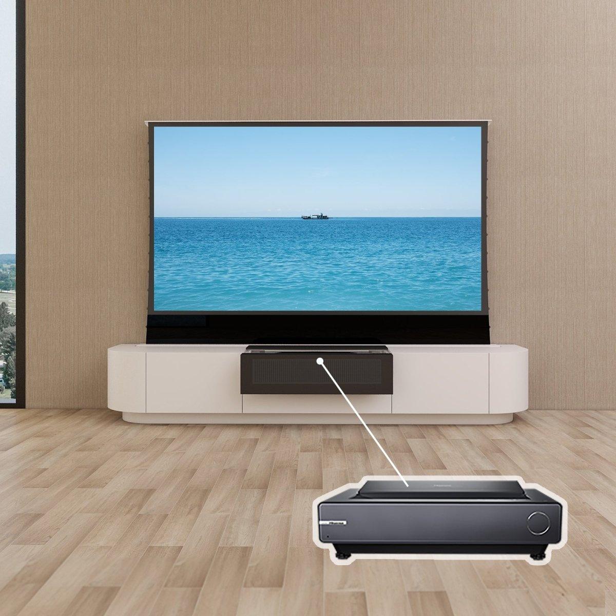 VIVIDSTORM 4K Ultra HD Laser Projector Bundle with 120