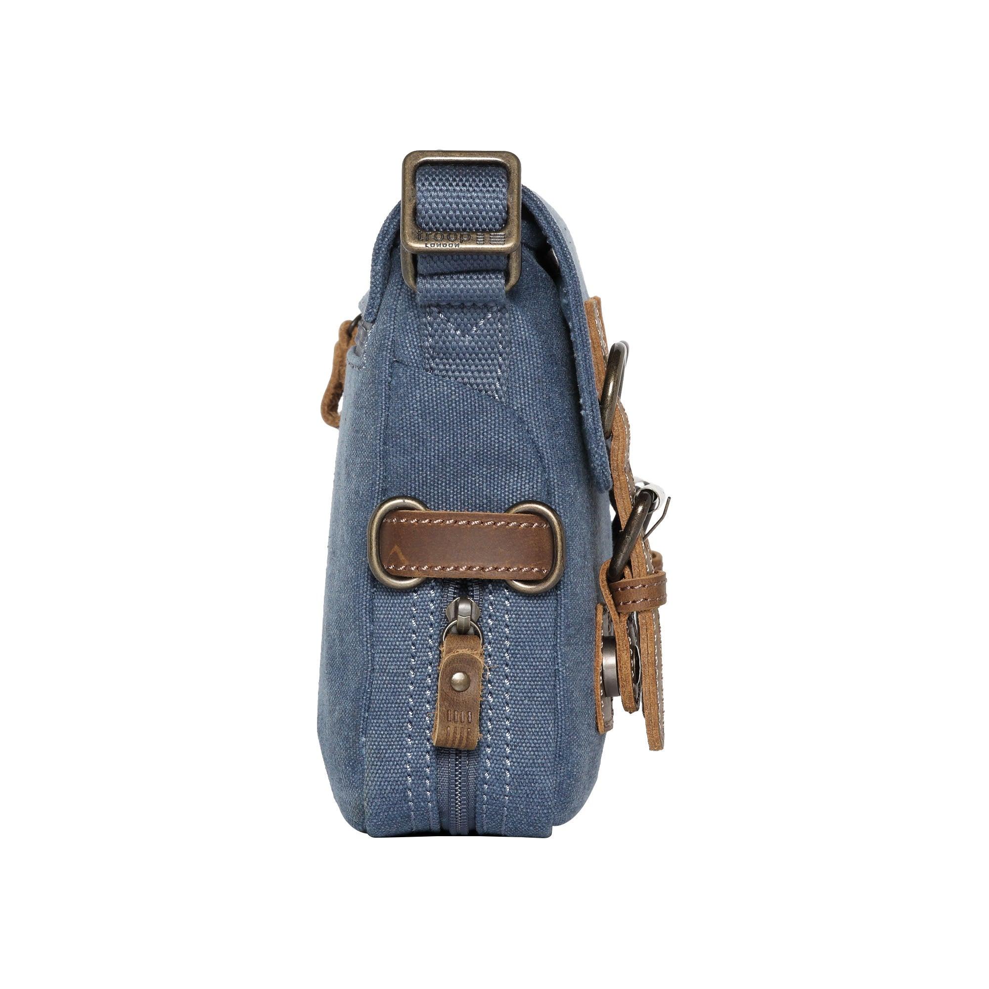 Troop London Classic Canvas Crossbody Bag - Stylish & Durable Travel Bag for Men & Women | Perfect for Daily Commute, Weekend Trips & Outdoor Adventures