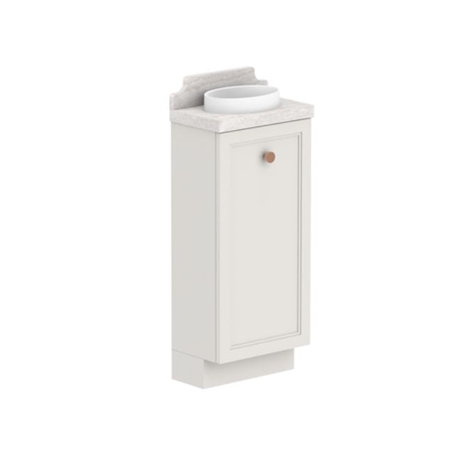 ADP Mabel Mini Freestanding Vanity with Durasein Benchtop - Compact Bathroom Vanity for Small Spaces, Perfect for Apartments & Powder Rooms