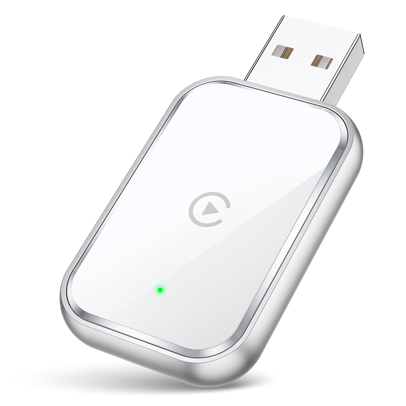 Wireless CarPlay Adapter for iPhone - Convert Wired to Wireless Apple CarPlay Dongle - Mini USB & USB-C/Type-C Adapter with Extension Cable - Fast & Stable Connection - No Delay - White - Perfect for Commuting, Road Trips & Hands-Free Driving
