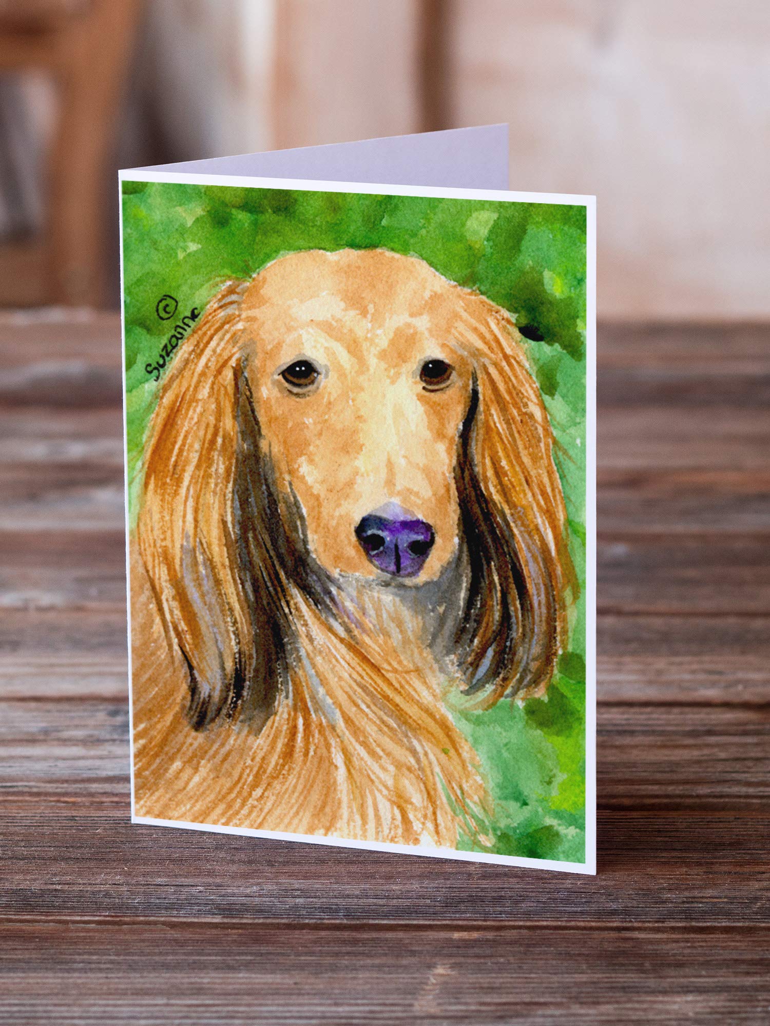 Dachshund Greeting Cards & Envelopes Set - 8 Blank A7 Note Cards (5x7 inches) for Birthdays, Thank You Notes & Special Occasions | Whimsical Dog Lover Stationery