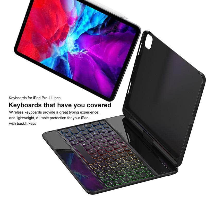 360° Rotatable Bluetooth Keyboard Case for iPad Air 4 10.9