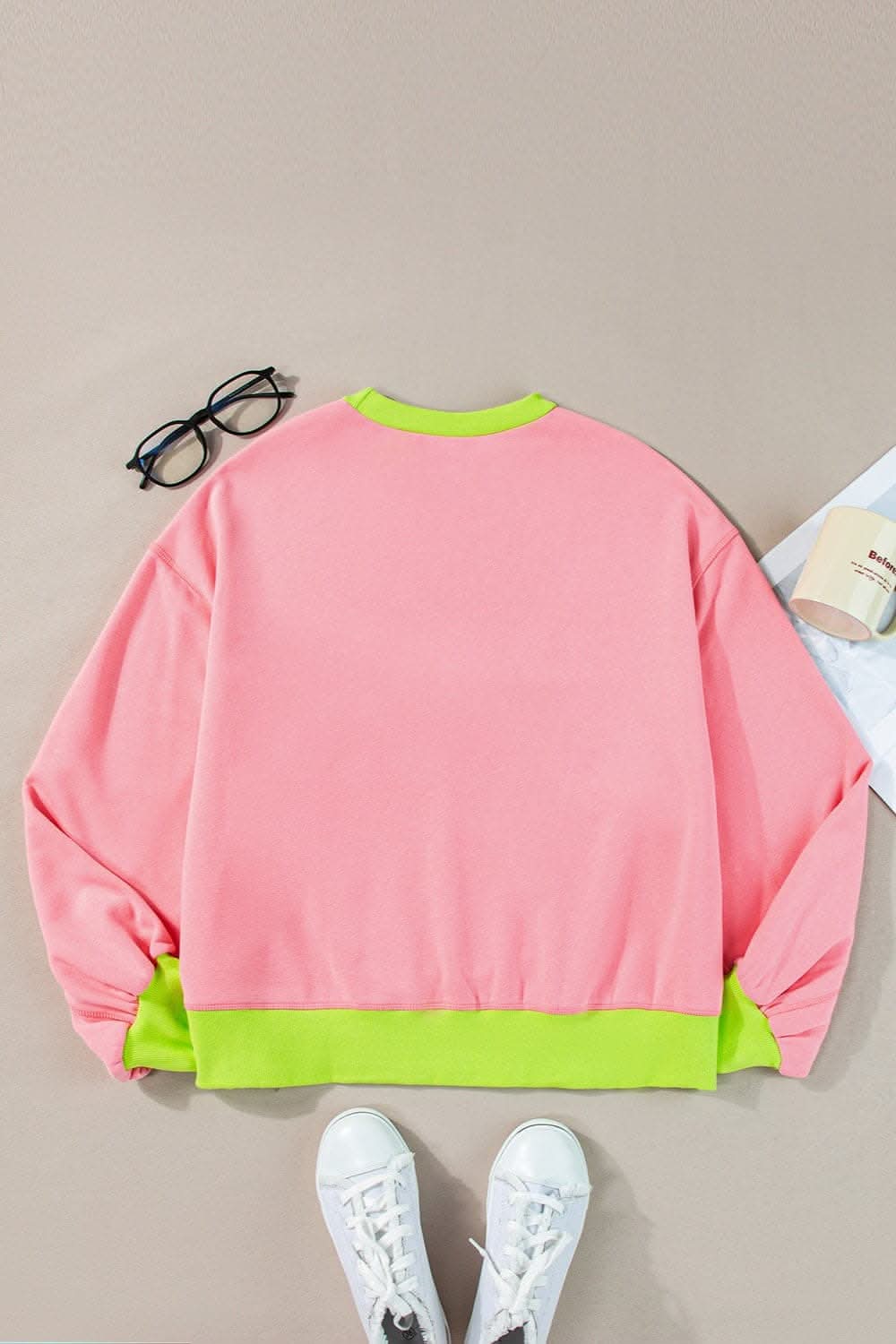 Stylish Women's Long Sleeve Crewneck Sweatshirt - Cozy Casual Pullover for Fall & Winter - Perfect for Layering, Lounging and Outdoor Activities