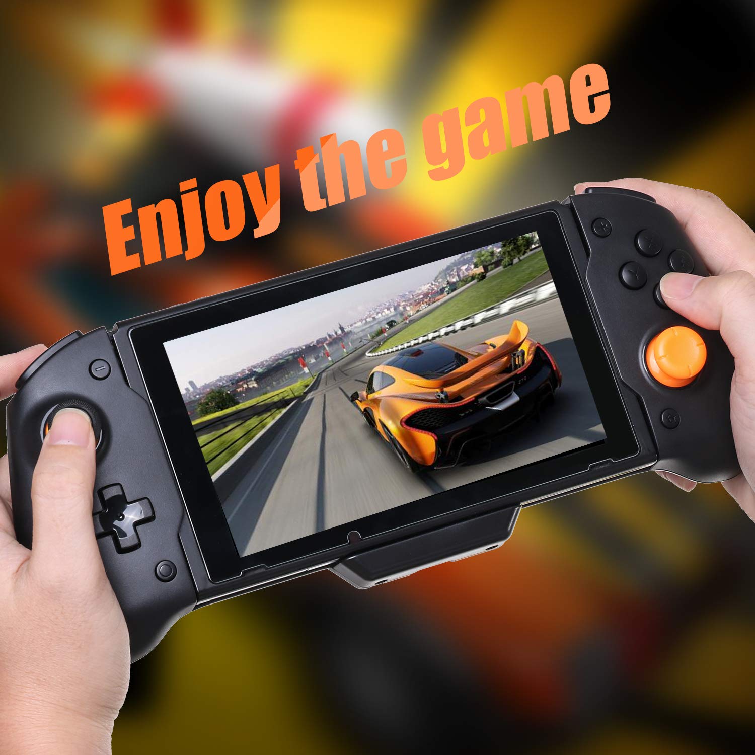 HEATFUN Wireless Pro Controller for Nintendo Switch - Large Ergonomic Gamepad with HD Vibration, Motion Controls & Screenshot Button | Perfect for Mario Kart, Zelda & Multiplayer Gaming