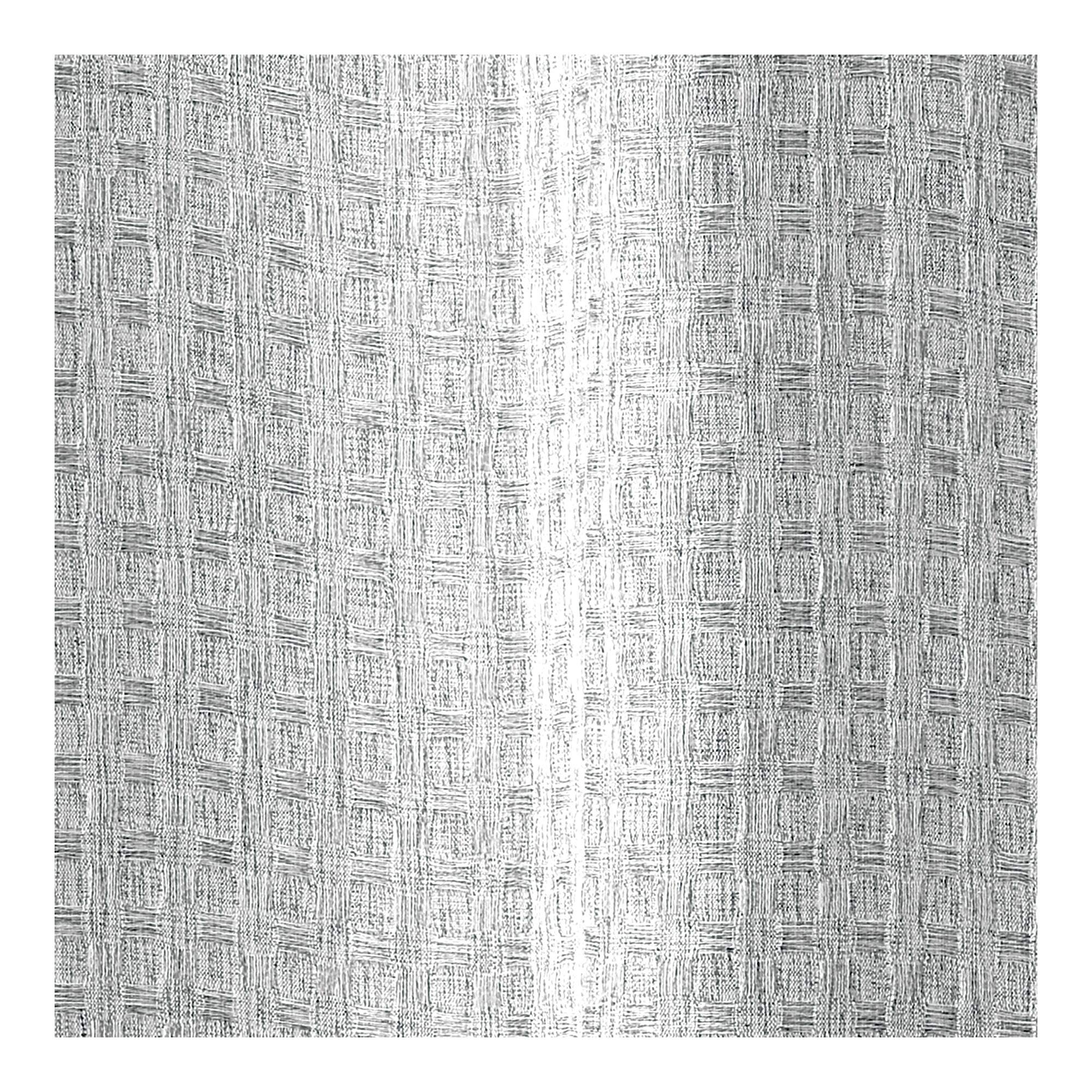 InterDesign Waffle Weave Fabric Shower Curtain - Luxury Hotel Style for Master, Guest & Kids Bathrooms - Waterproof & Durable for Bathtubs & Shower Stalls - Heathered Gray - Perfect for Spa-Like Bathroom Decor