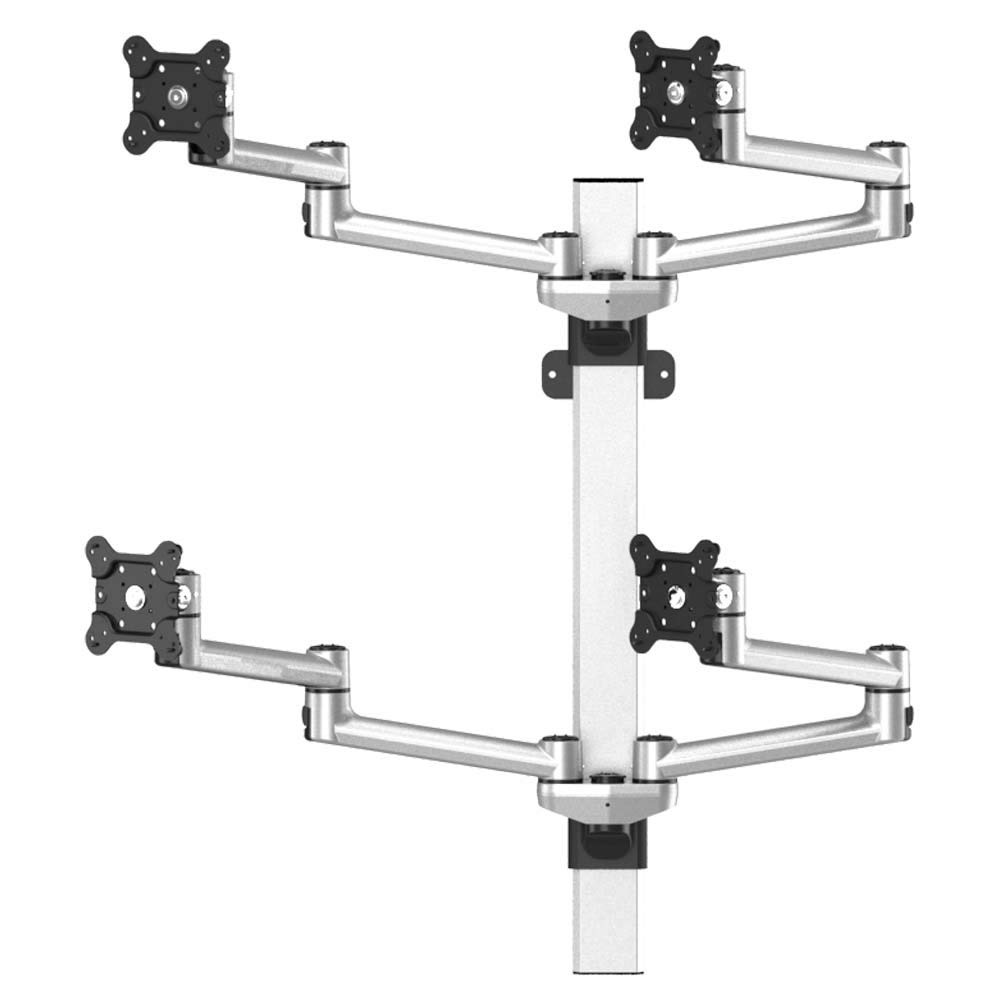 Continews 4 Monitor Wall Mount with Swivel Arm for Office Setup