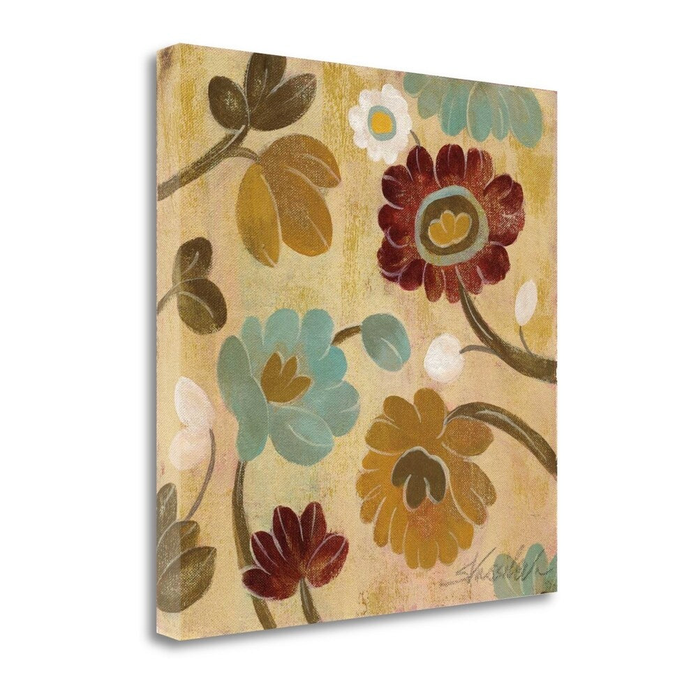 Silvia Vassileva Arts And Crafts Garden III Giclee Print on Gallery Wrapped Canvas - Perfect for Home Decor, Office Wall Art & Gift Ideas