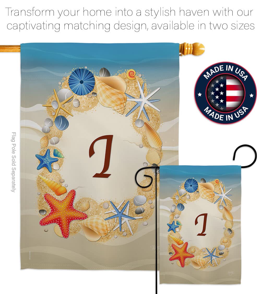 Coastal Beach Vertical Garden Flag 13x18.5in - Summer Decor for Outdoor Patio