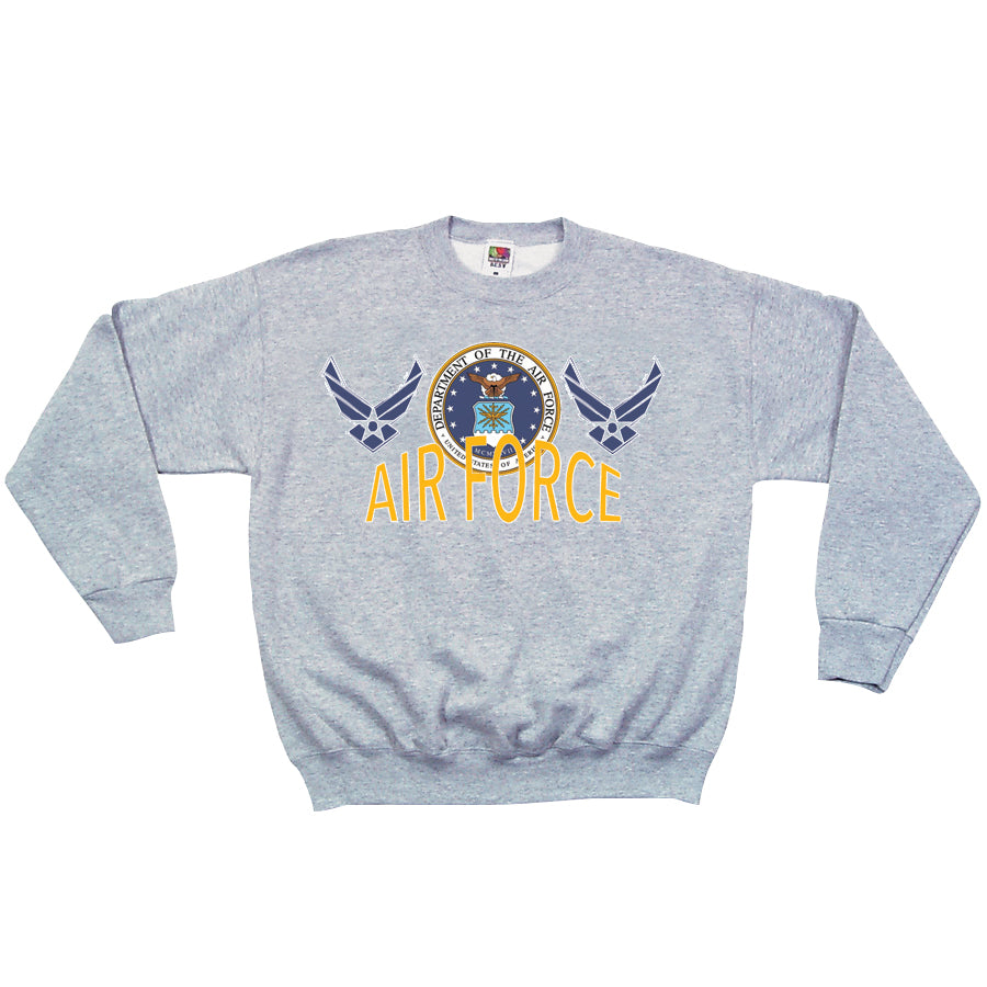 Air Force Seal Crewneck Sweatshirt - Military Inspired Pullover for Men & Women | Casual Wear, Gym, Outdoor Activities