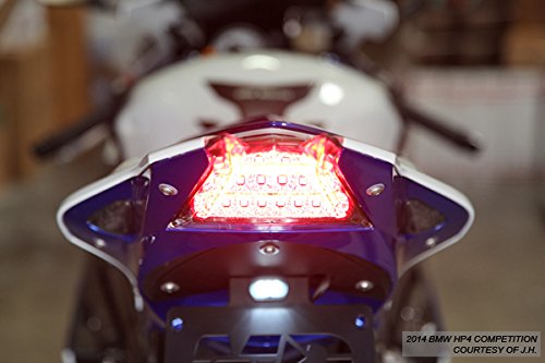 Sequential LED Tail Lights Clear Lens for BMW S1000RR HP4 2009-2014 - High Visibility Brake Lights for Night Riding & Enhanced Safety