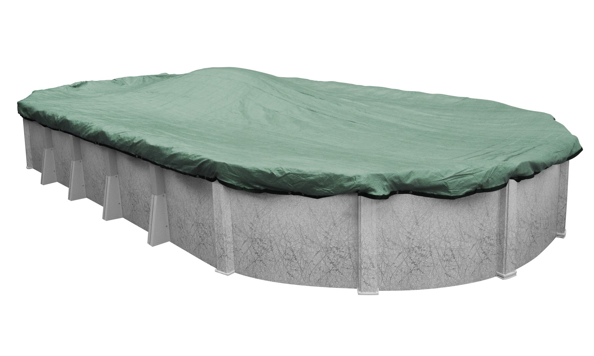 Pool Mate 411625-4 Extreme Mesh Winter Cover for 16x25 ft Oval Above Ground Pools - Heavy Duty Protection for Cold Weather & Snow Loads - Perfect for Winter Pool Maintenance & Off-Season Storage
