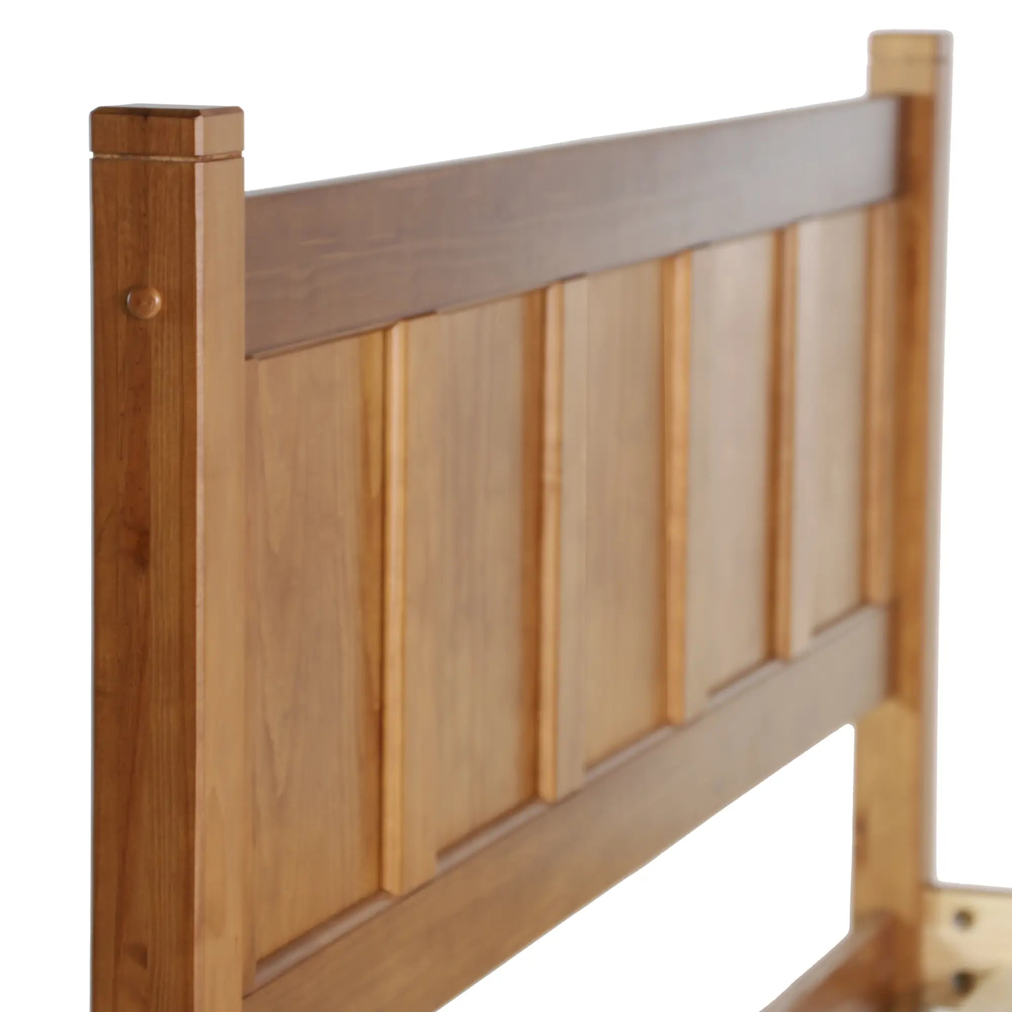 Shaker Panel Platform Bed Frame - Solid Wood Queen Size Bed with Storage, Modern Minimalist Design for Bedroom - Perfect for Small Spaces, Guest Rooms & Apartments