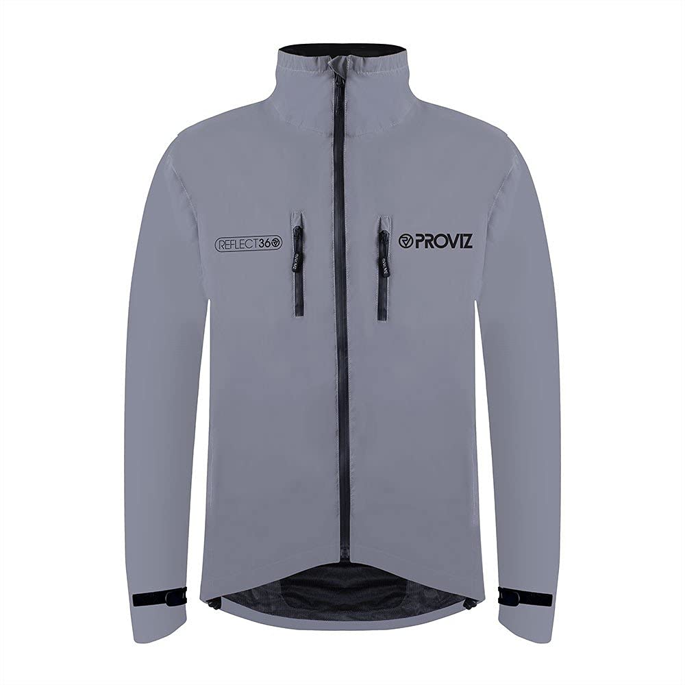 Proviz REFLECT360 Men's High-Visibility Reflective Cycling Jacket - Waterproof & Windproof Bike Jacket for Night Riding, Commuting & Outdoor Safety