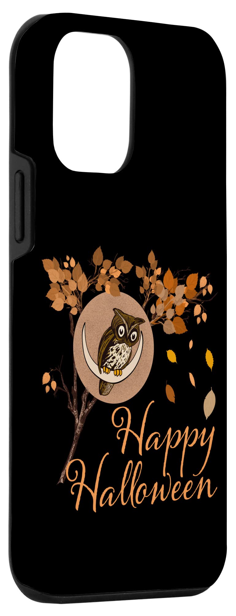 Vintage Halloween Owl on Autumn Tree Branch iPhone 12 Mini Case - Perfect for Fall Festivities, Spooky Season & Everyday Protection