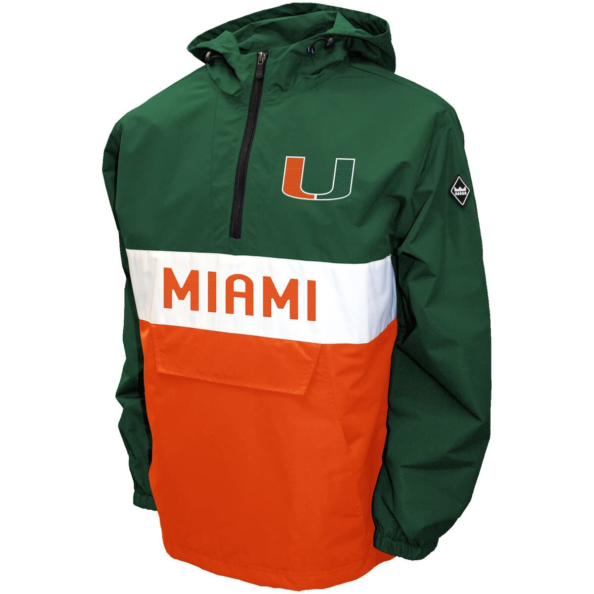 Men's NCAA Alpha Anorak Jacket - Lightweight Waterproof Windbreaker for College Sports Fans - Perfect for Football Games, Tailgating & Outdoor Activities