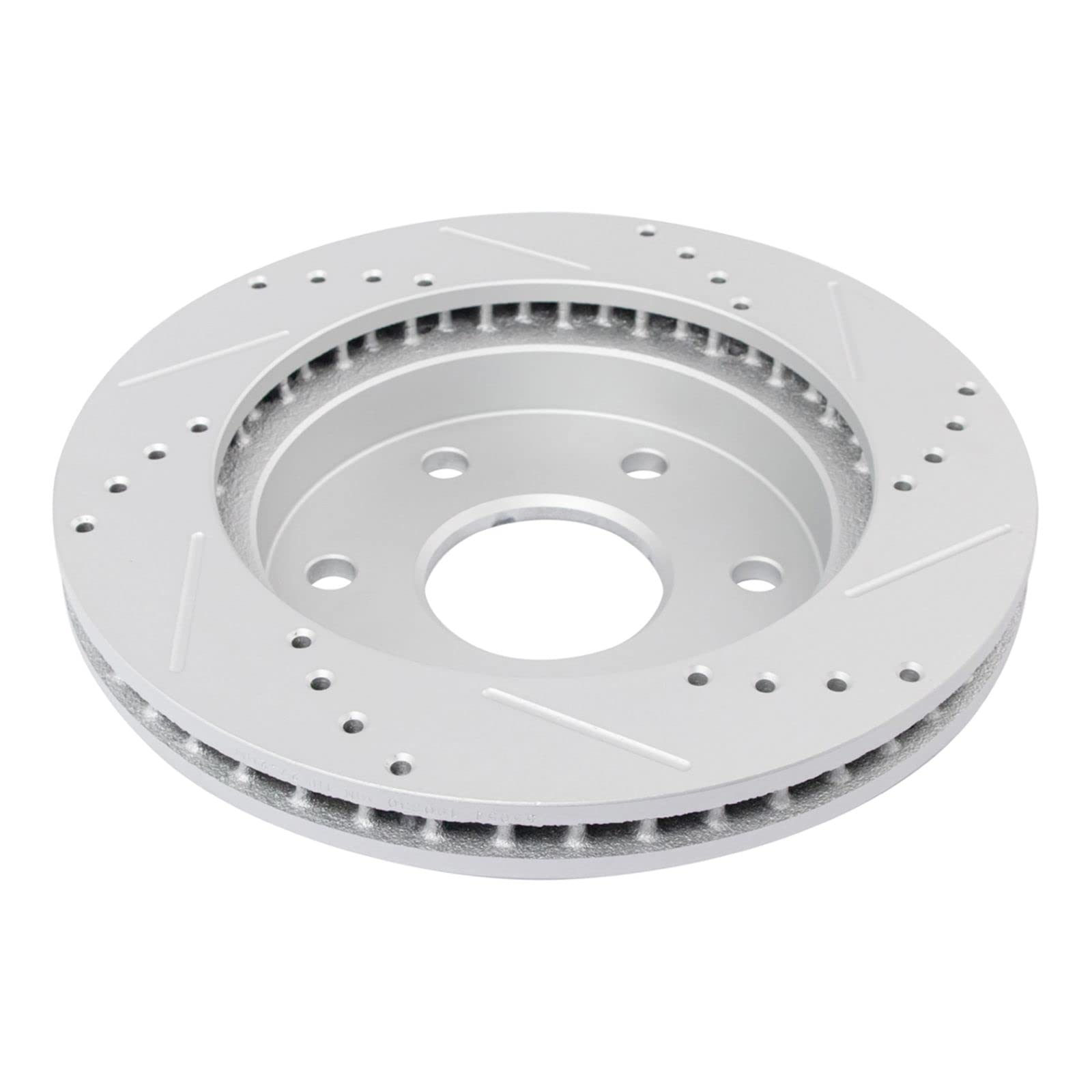 High-Performance Front Ceramic Brake Pads with Drilled & Slotted Zinc Coated Rotors & Calipers Kit - Perfect for Racing, Off-Roading & Daily Driving