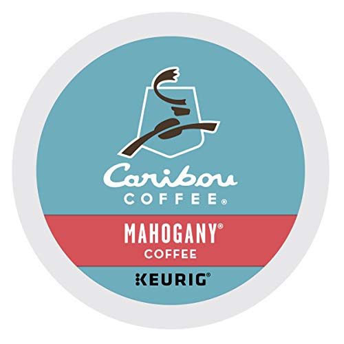 Caribou Coffee Mahogany Keurig K-Cups - 48 Count Single-Serve Coffee Pods for Keurig Brewers - Rich & Bold Dark Roast Coffee - Perfect for Home, Office or Gifting