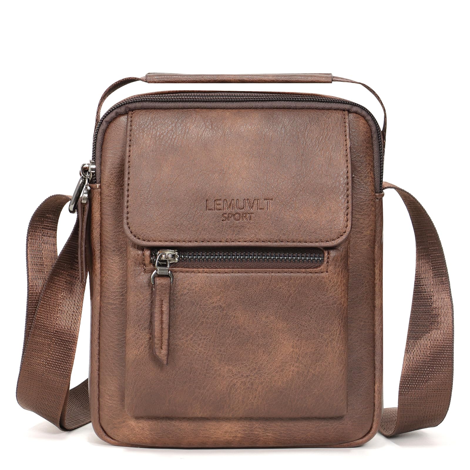 Leather Crossbody Bag for Men - Small & Medium Shoulder Bag, Messenger Satchel Purse - Perfect for Work, Travel & Daily Use