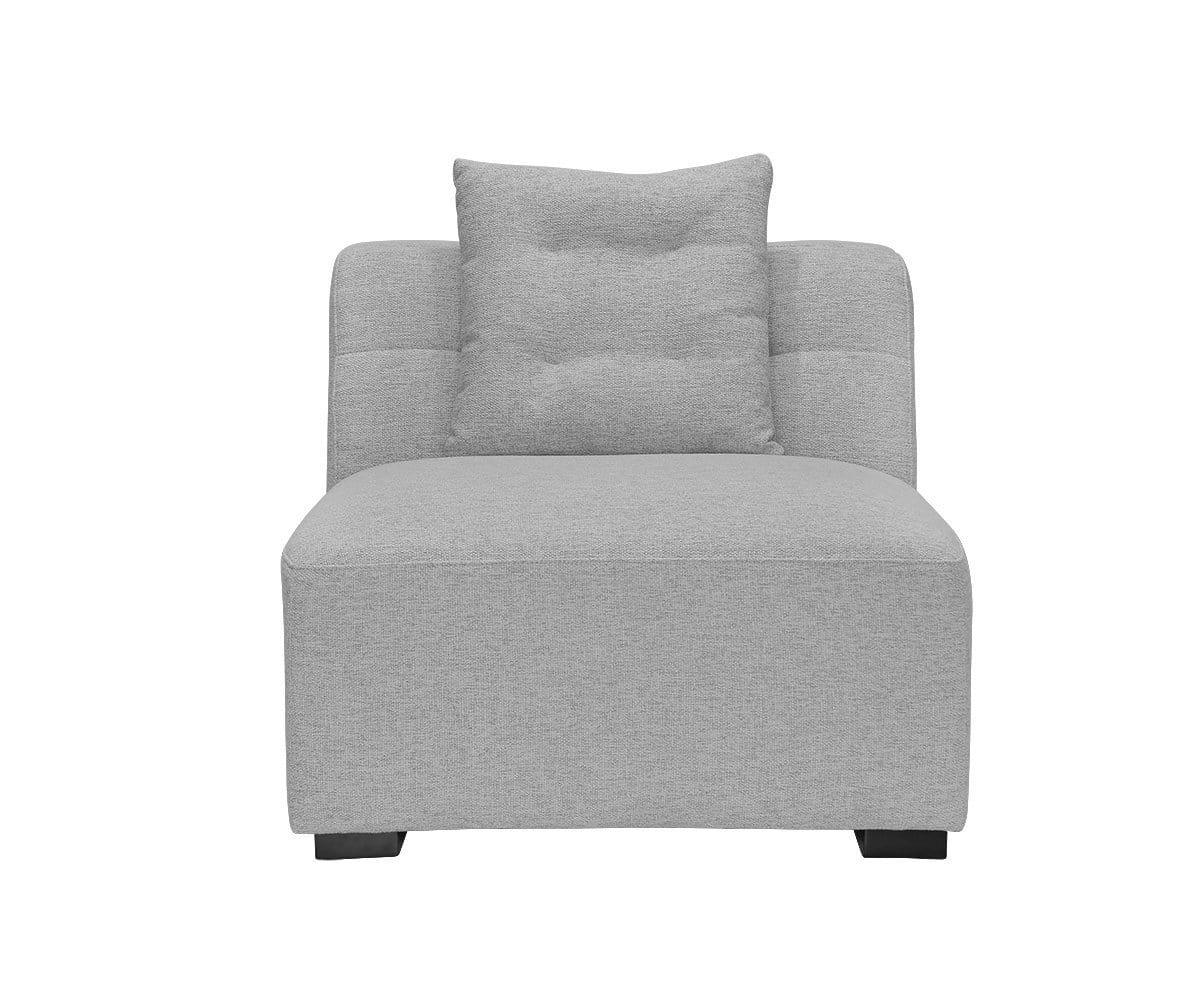 Armless Accent Chair - Modern Upholstered Lounge Chair for Living Room, Bedroom, or Office - Comfortable & Stylish Home Decor Furniture for Relaxing & Reading