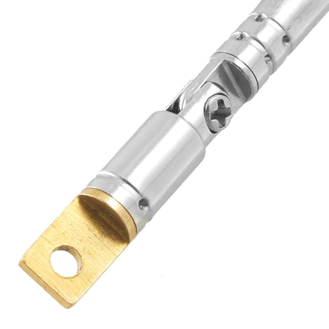 uxcell 15cm-65cm 6-Section Telescopic FM Radio Antenna - Stainless Steel Replacement Aerial for Car, Home Stereo, Portable AM Radios & TV Receivers | Indoor & Outdoor Use, Road Trips, Emergency Broadcasting
