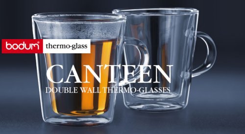 BODUM 10325-10 Double Wall Glass Mug Set of 2 (6.8 fl oz/200ml) - Heat Resistant, Microwave, Oven, Dishwasher & Freezer Safe - Perfect for Coffee, Tea & Hot Beverages at Home, Office or Travel